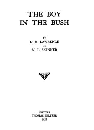 [Gutenberg 63000] • The Boy in the Bush